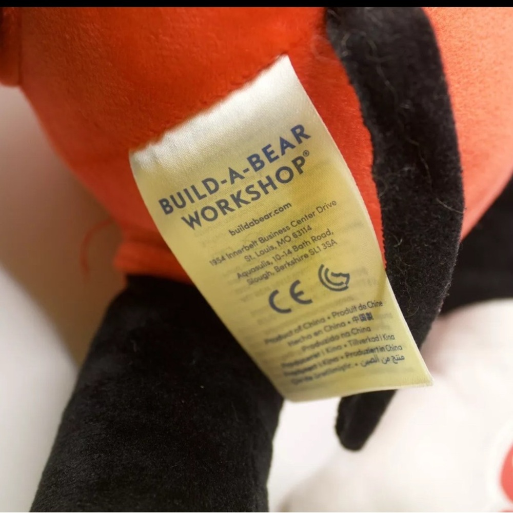 Build A Bear BAB Disney Mickey Mouse Plush Toy - Black, Red, Yellow - Picture 5 of 11